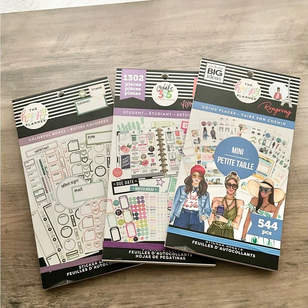 The Happy Planner and LiveLovePosh Sticker Book Lot 10 Books!
